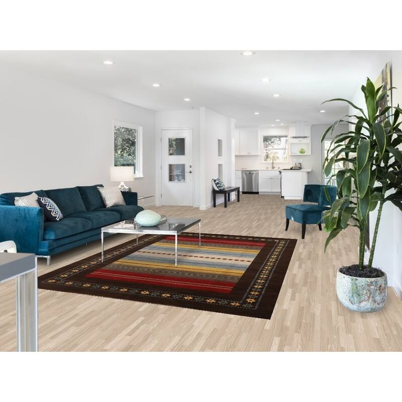 Gabbeh Kashkoli Oriental Area Rug Hand-knotted Wool Carpet - 6'5" x 8'3"