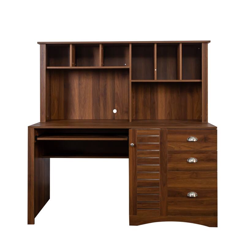Home Office Computer Desk with Hutch