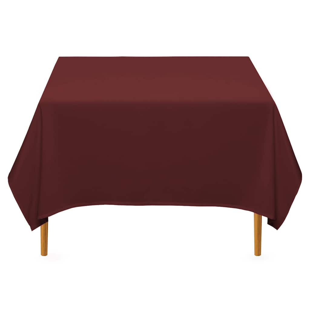 70 x 70in 10pk Square Tablecloth Burgundy