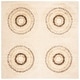 preview thumbnail 41 of 57, SAFAVIEH Handmade Soho Panajota Deco Wool Rug 8' Square - Beige/Gold - Square