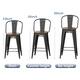 Andeworld farmhouse bar stools ,counter height bar stools set of 4 - Set of 4