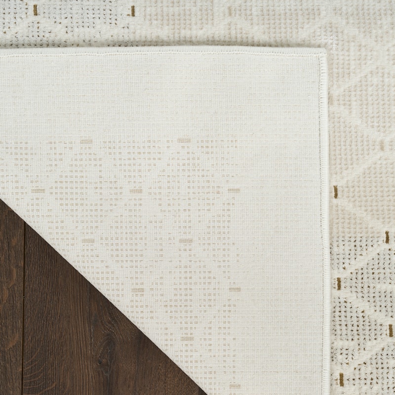 DKNY Grand Street Indoor only Cream / Ivory Geometric Area Rug