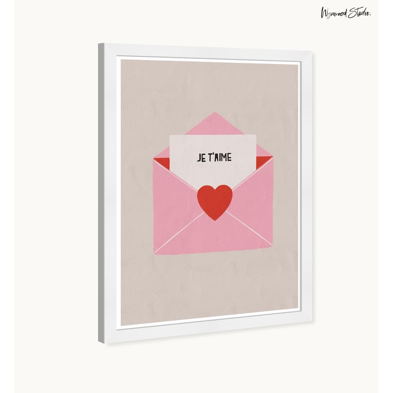 Wynwood Studio Prints Typography Quotes Love Letter Red Wall Art