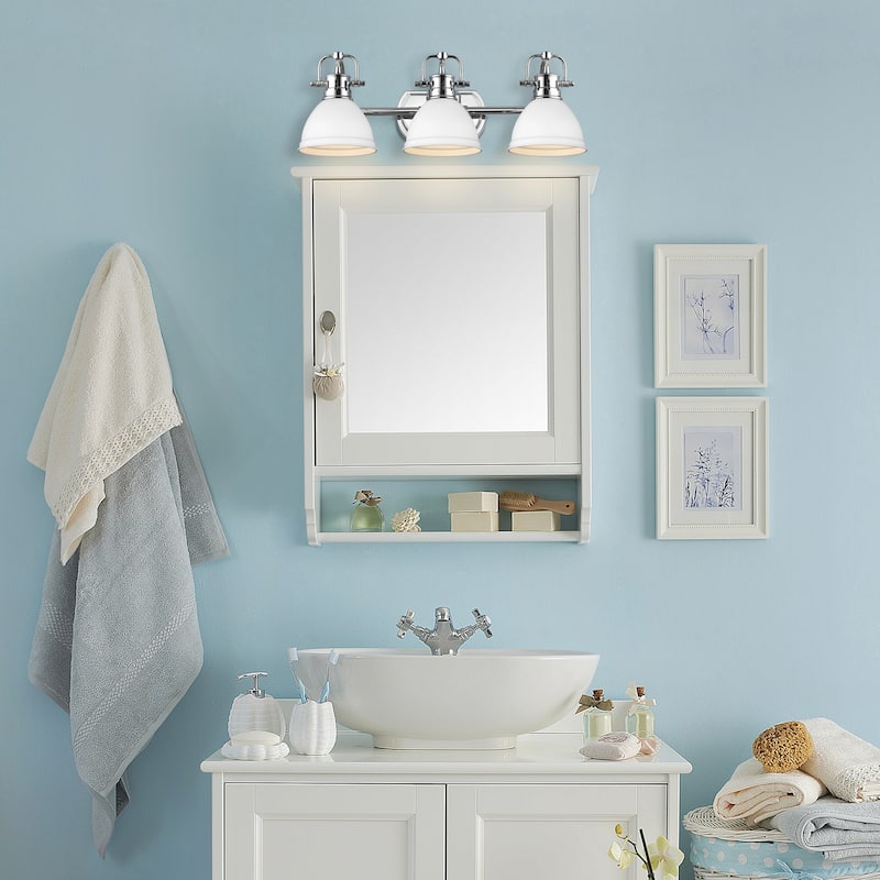Golden Lighting Duncan 3 Light 25" Wide Bathroom Vanity Light