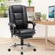 preview thumbnail 59 of 57, EROMMY Heated Massage Executive Office Chair, PU Leather with Retractable Footrest