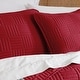 preview thumbnail 3 of 4, Southshore Fine Linens 3-peice Solid Grid Quilt and Sham Set