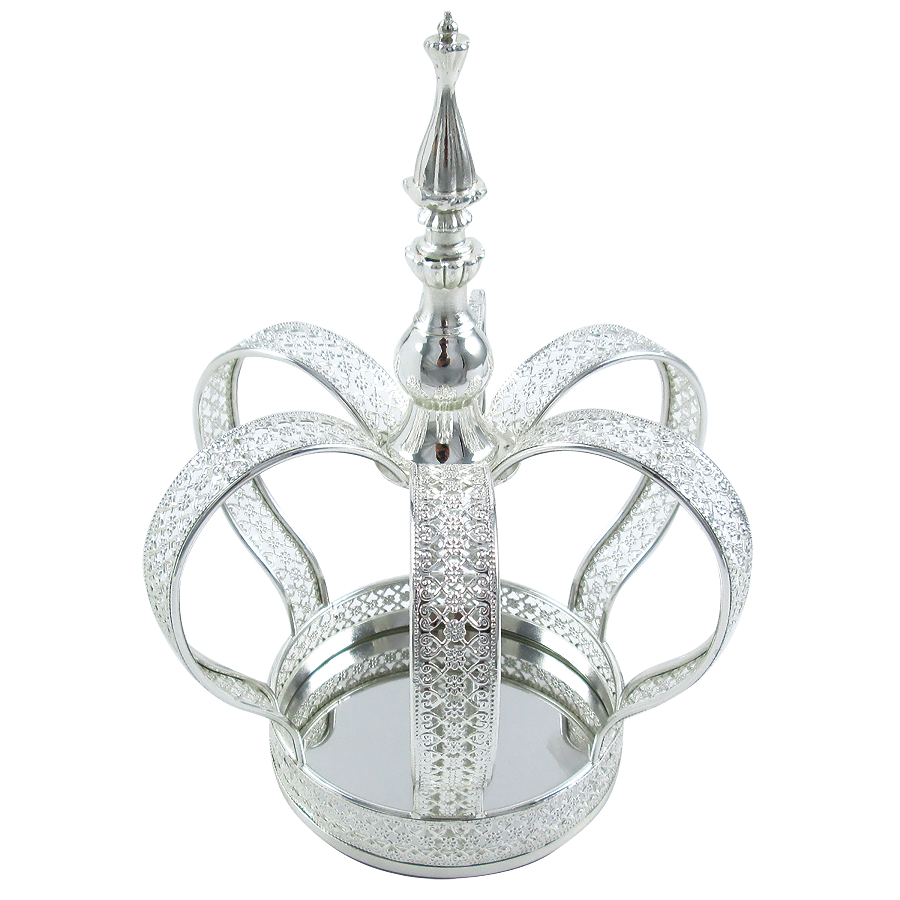 Royal Metal Crown Decor Centerpiece Accent Piece Tabletop with Mirror - Bed  Bath & Beyond - 32178749