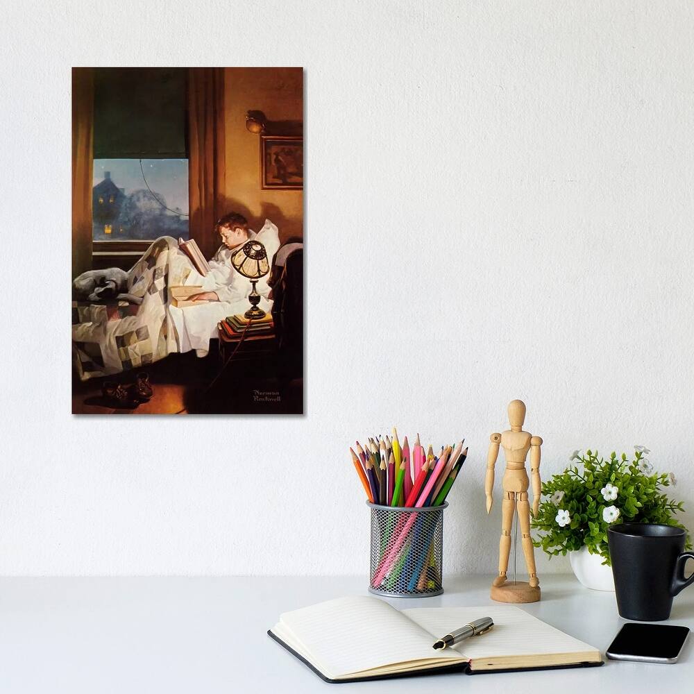 iCanvas "And Every Lad May Be Aladdin" by Norman Rockwell Canvas Print