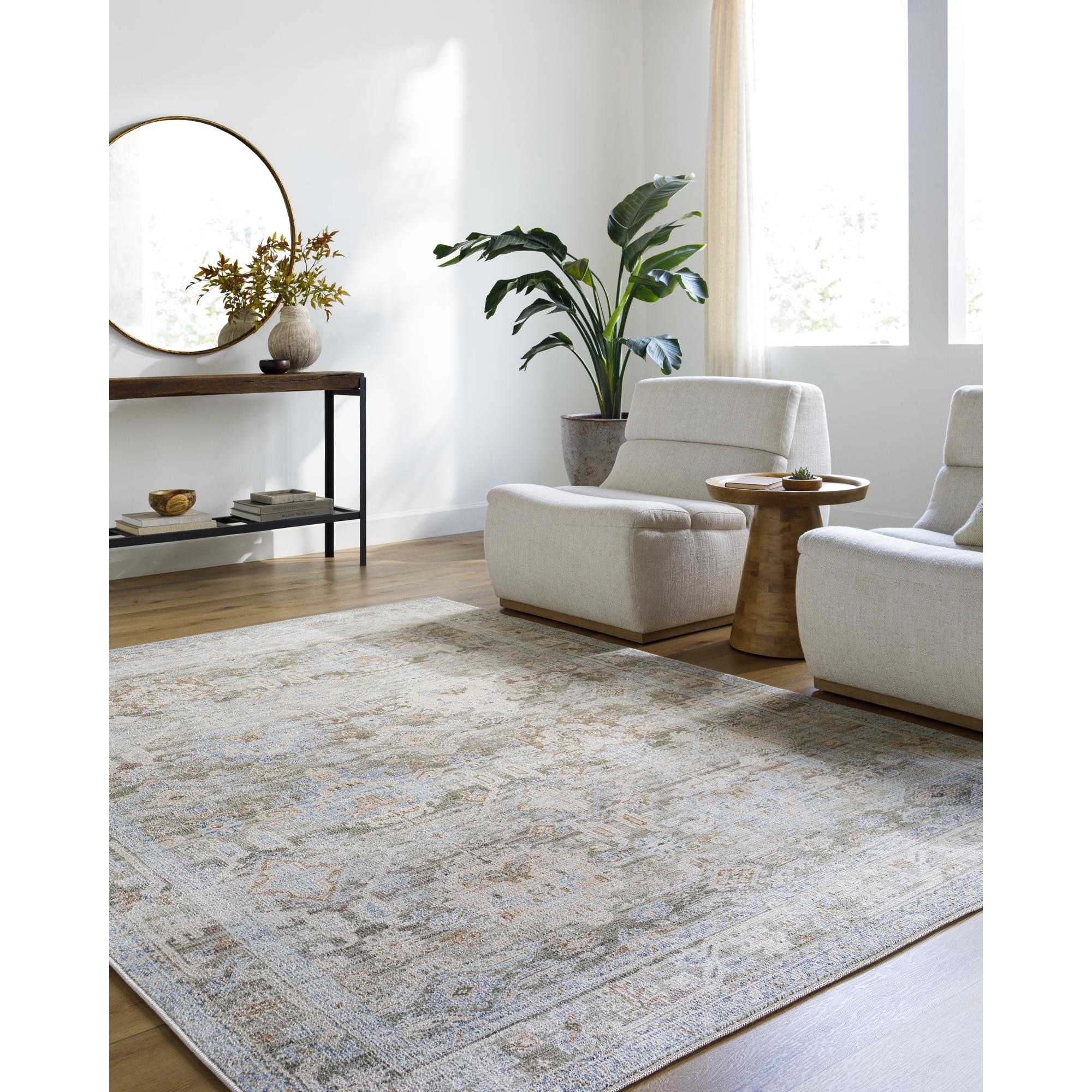 Livabliss Traditional Marlon Border Area Rug