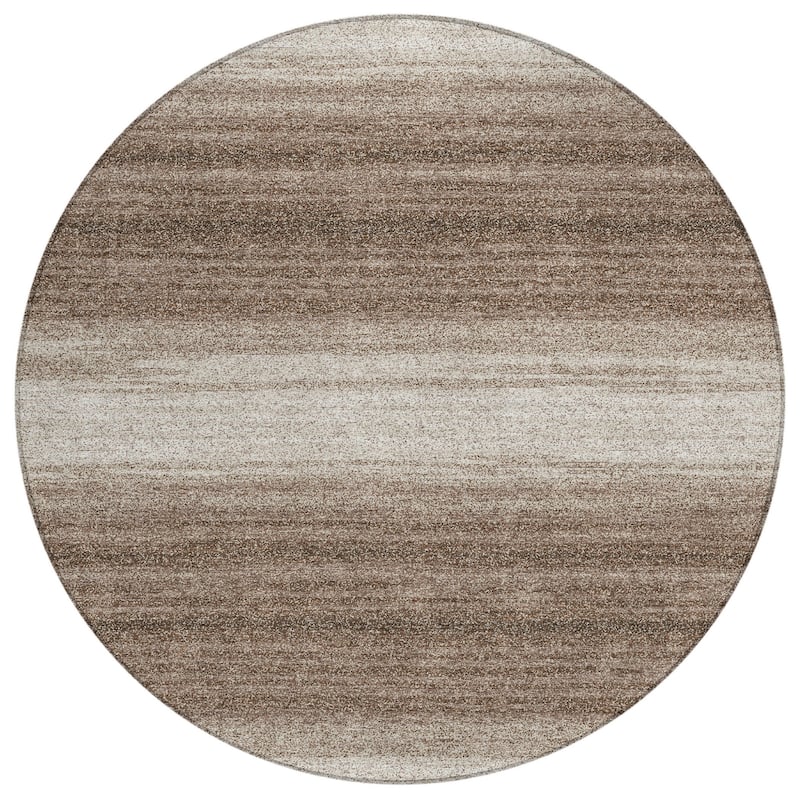 HomeRoots Abstract Transitional Rectangle Outdoor Rug