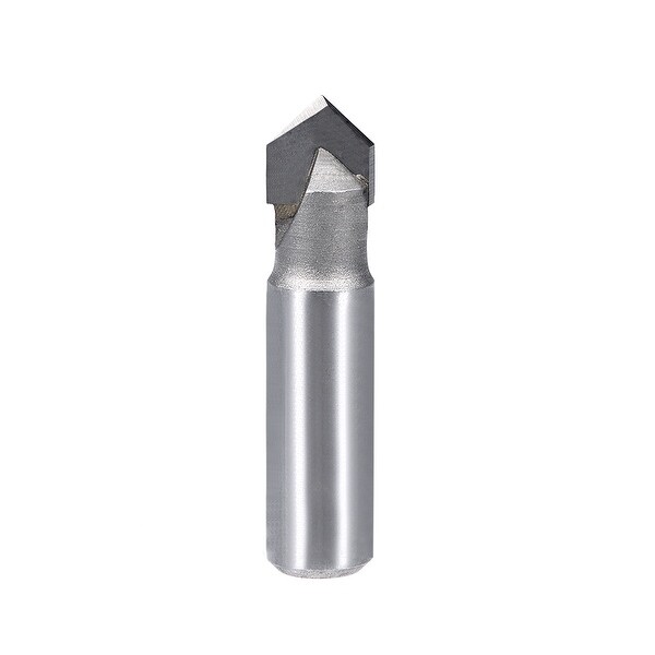Router Bit 1/2 Shank 1/2 Dia 90 Degrees V Type End Mill, Carbide for Woodworking - 1/2x1/2"