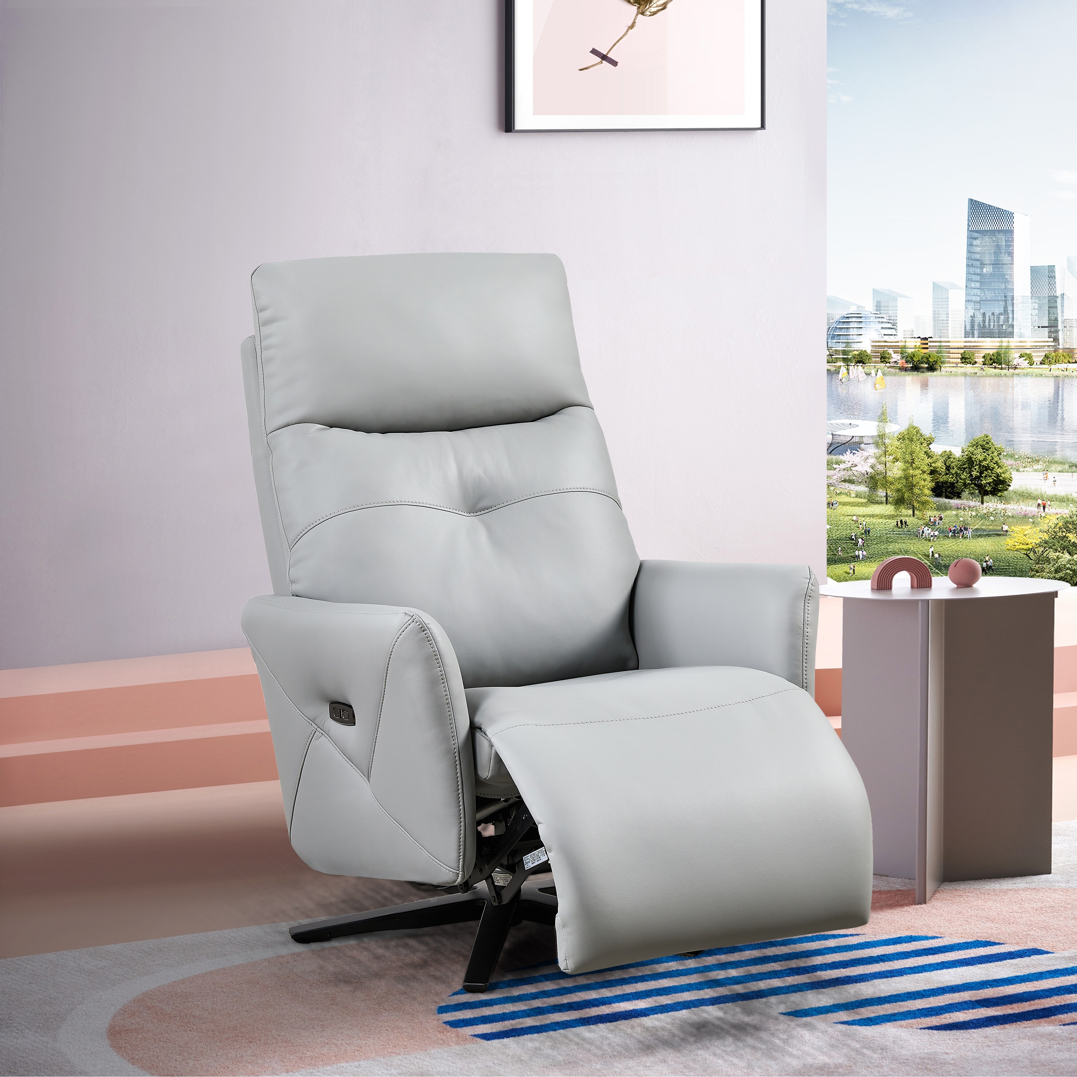 Electric Power Recliner Chair Sofa with Dual Motor Adjustable