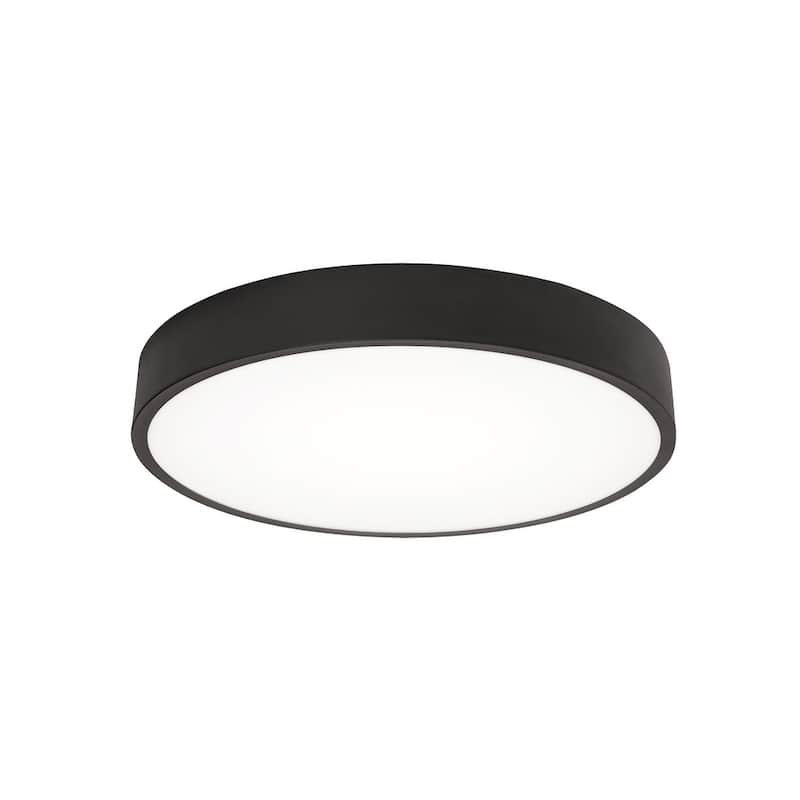 AFX BAYF14LAJUD Bailey 14" Wide LED Flush Mount Bowl Ceiling Fixture - Black