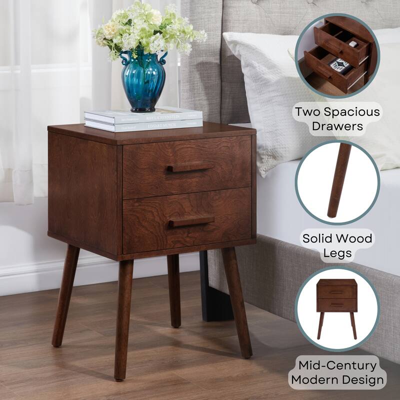 Convenience Concepts Oslo 2 Drawer End Table