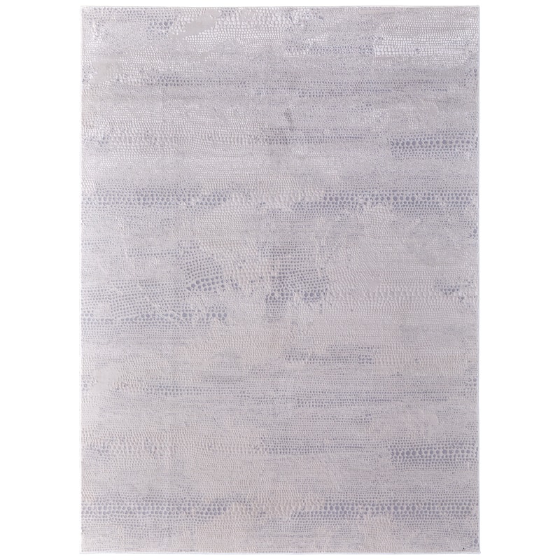 Grand Bazaar Alexander Machine Made Distressed Modern Area Rug - 5' x 8' - Ivory/Silver/Gray