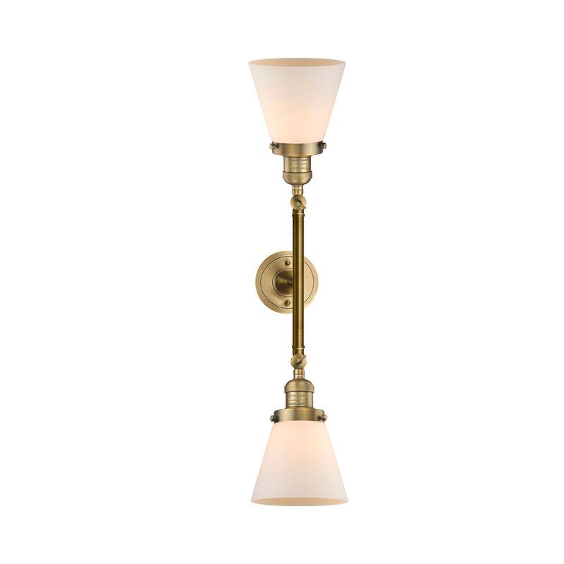 Innovations Lighting Small Cone 2 Light 23" Wide Bathroom Vanity Light