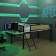 preview thumbnail 24 of 34, Twin Loft Bed with Rectangular Desk and Lamp