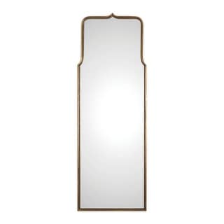 Uttermost Adelasia Antique Styled Full Length Arched Top Wall Mirror - Antiqued Gold Leaf