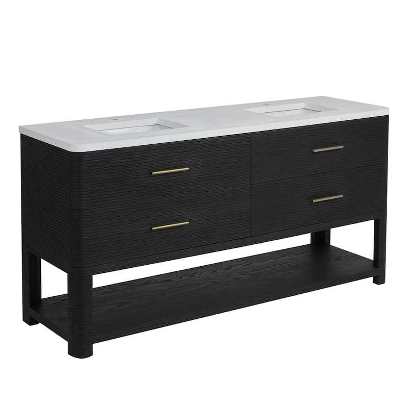 James Martin Vanities D704-V72-3WZ Lucian 72" Free Standing Double