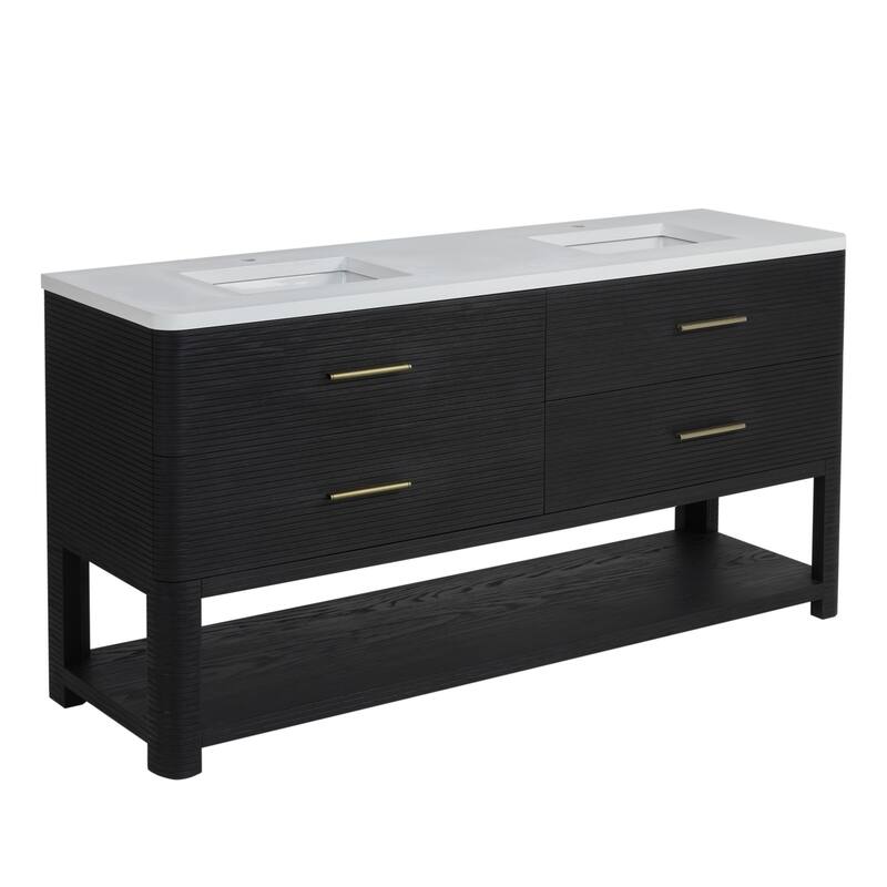 James Martin Vanities D704-V72-3WZ Lucian 72" Free Standing Double