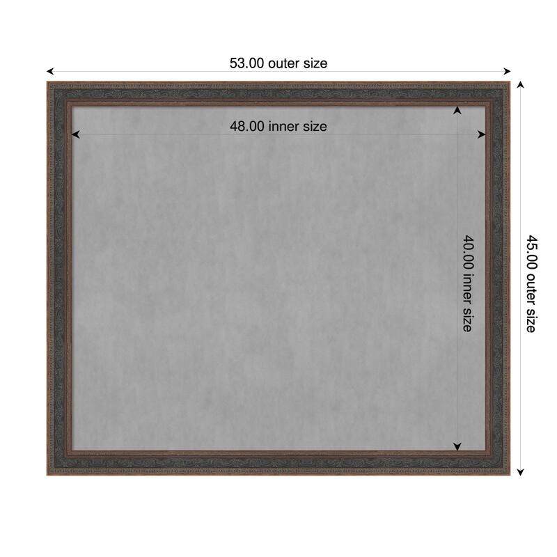 Amanti Art Attic Aged Black Framed - 53 x 45 in - Attic Aged Bronze