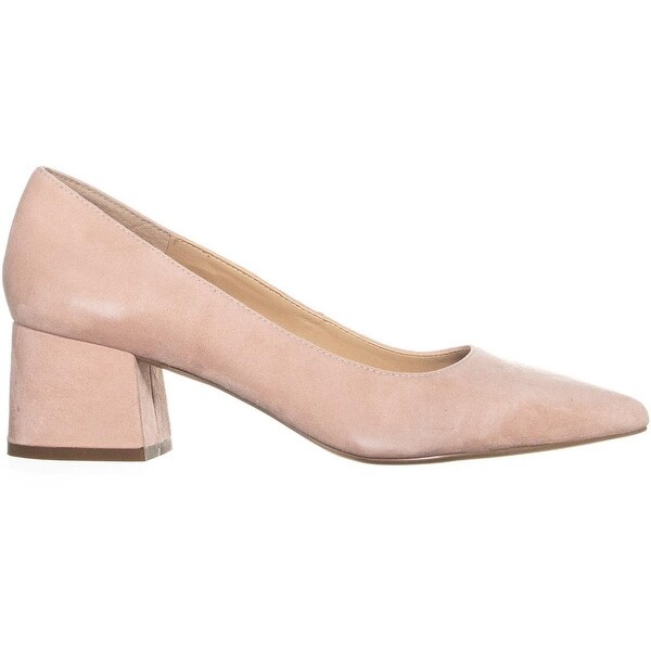franco sarto callan suede block heel pump