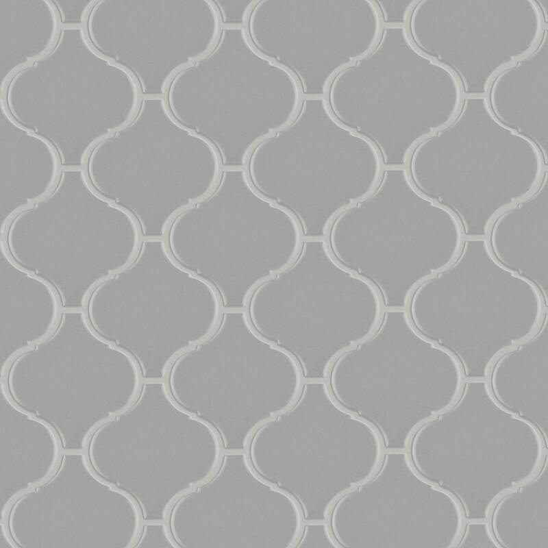 Merola Tile Metro Lantern Matte Light Grey 9-1/2" x 10-3/4" Porcelain Mosaic Floor and Wall Tile