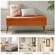 preview thumbnail 104 of 137, HULALA HOME Neptunus Modern 45.5" W Velvet Bedroom Storage Bench for End of Bed with Nailhead Trim
