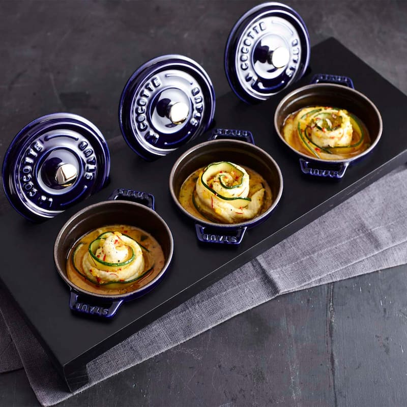 STAUB Cast Iron 0.25-qt Mini Round Cocotte