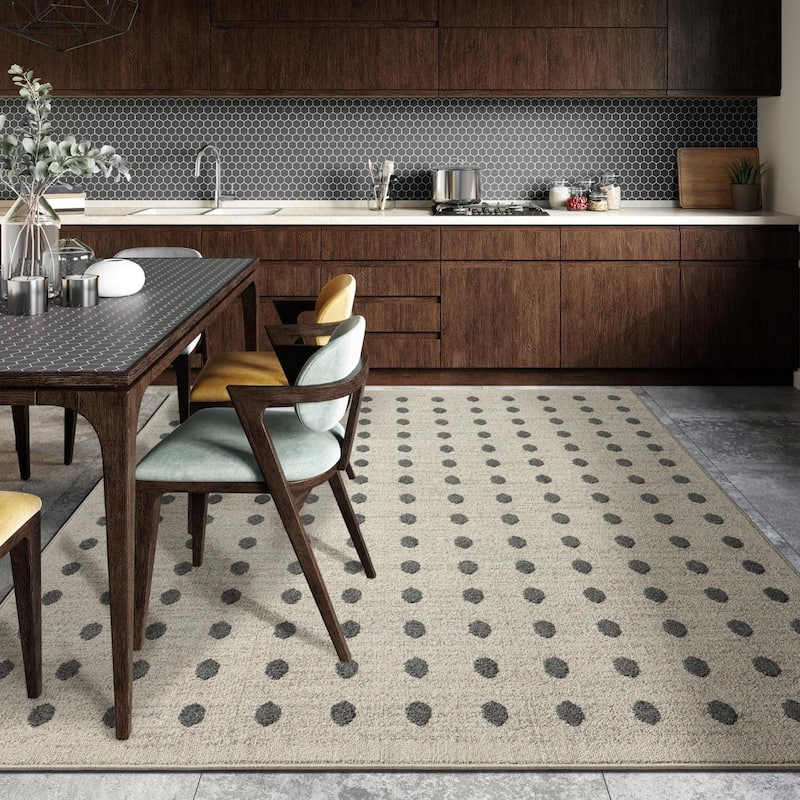 Luxe Weavers Modern Geometric Dots Area Rug, Indoor Carpet