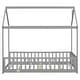 preview thumbnail 50 of 48, Twin Size Solid Wood House Bed with Guardrails for Toddlers