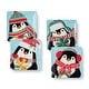 preview thumbnail 2 of 3, Certifed International Christmas Whimsy Penguin Set of 4 Dessert/Salad Plates 8.5" Assorted Designs - 8.5 L x 8.5 W x 1 H