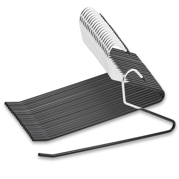 20 Open-Ended Pants Hangers, Non-Slip for Slacks, Jeans, Skirts. Opens flyout.