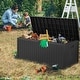 preview thumbnail 10 of 8, 120 Gallon Resin Large Outdoor Indoor Patio Storage Box