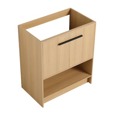 30" Bathroom Vanity, 2 doors, Freestanding Bathroom Cabinet Vanity, Plywood (Excluding Sink)