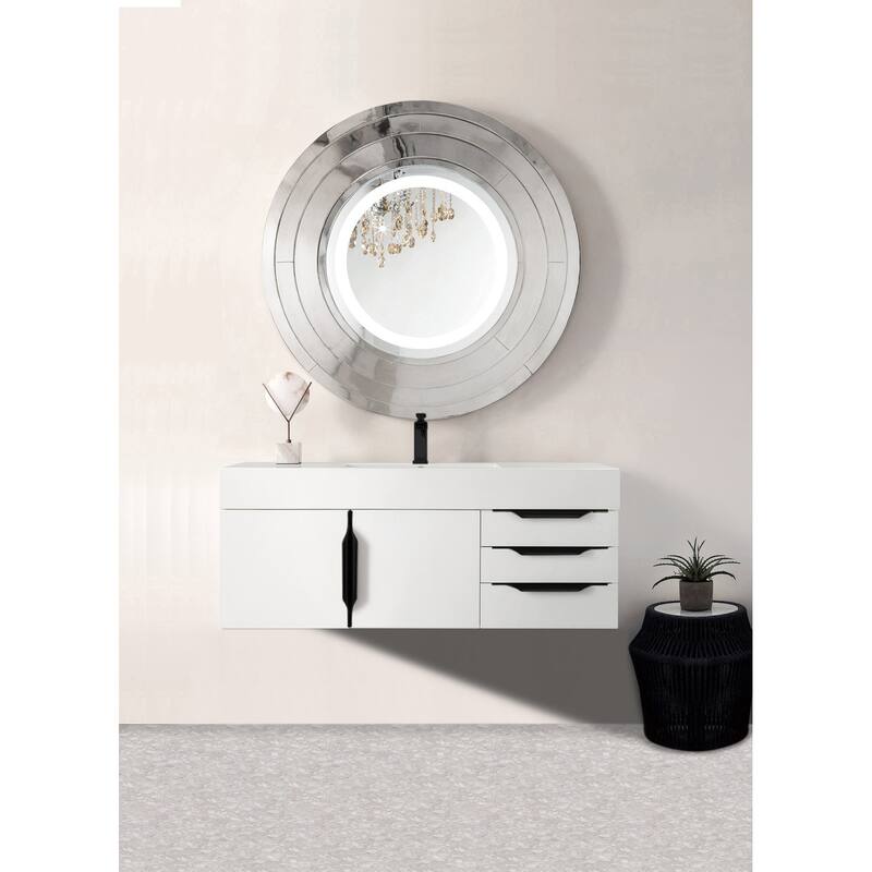 James Martin Vanities 983-V48-W-B-GW Columbia 48" Wall Mounted Single