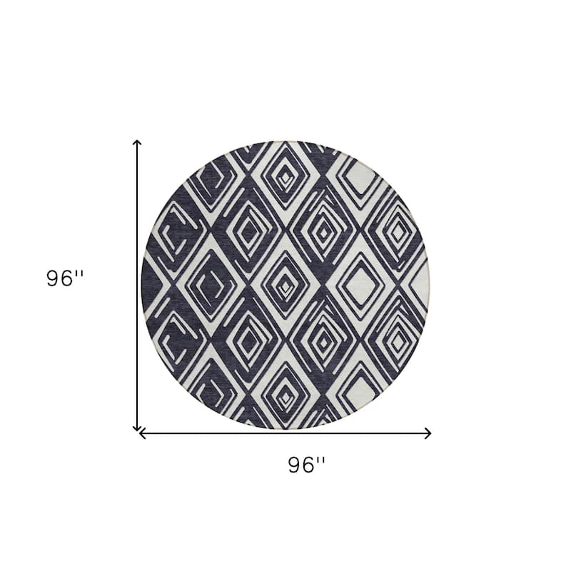 HomeRoots Geometric Transitional Rectangle Outdoor Rug