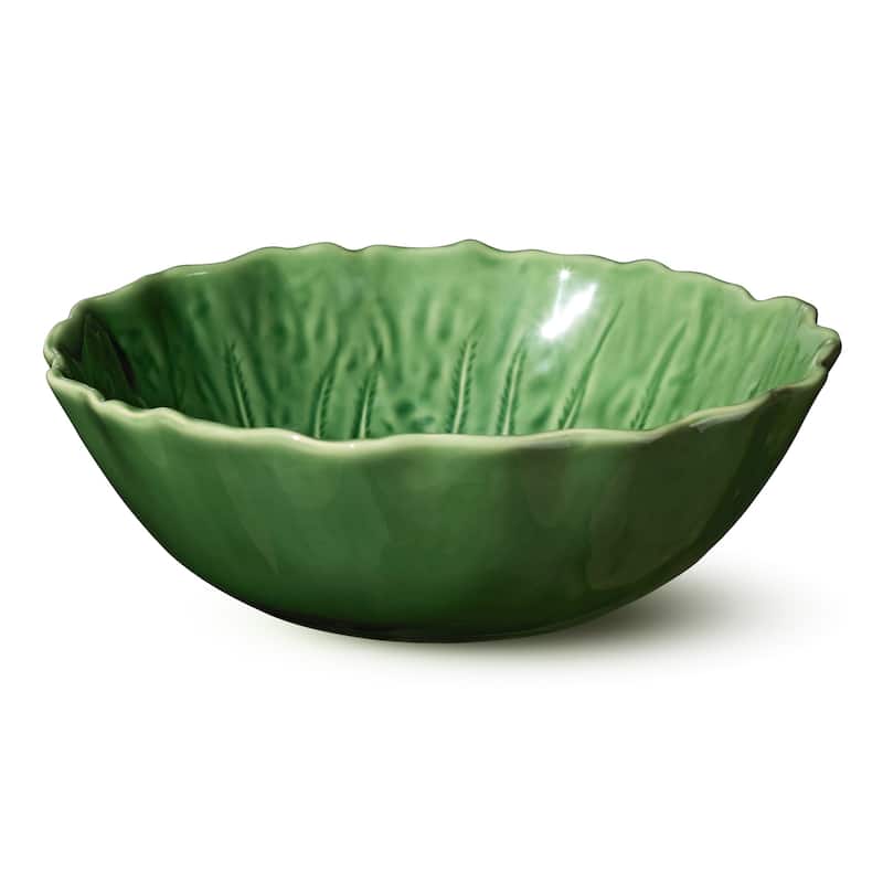 Certified International Le Jardin Set of 4 Cabbage 3-D Soup Bowl 8.5" x 2.75" - 8.5"W x 8.5"D x 2.75"H