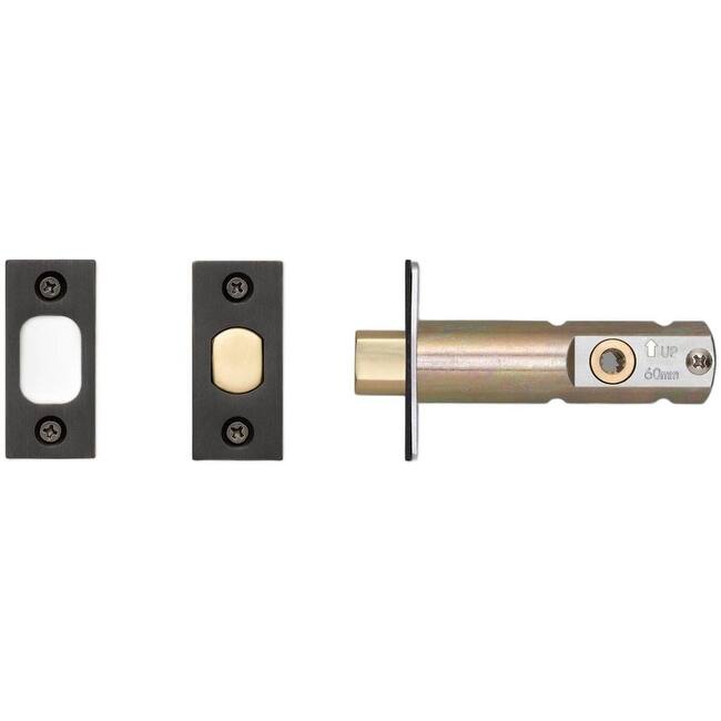Buster + Punch NDT-351725 2-3/8" Backset Deadbolt Door Latch - Gun Metal