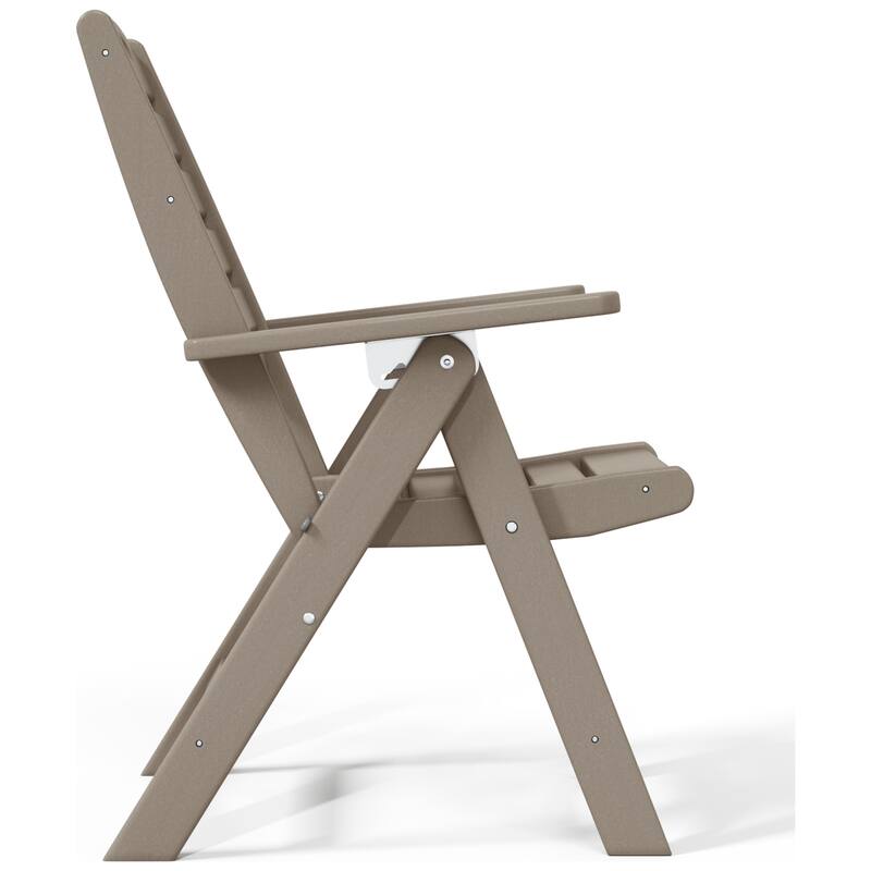 Coastline Patio Folding Highback Dining Chair Set of 2