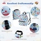 preview thumbnail 31 of 38, Costway 5 PCS Kids Luggage Set with Backpack Neck Pillow Luggage Tag - See Details