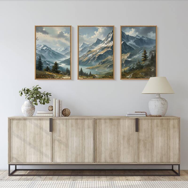 Landscape Wall Decor, Cloud Misty Forest Wall Painting
