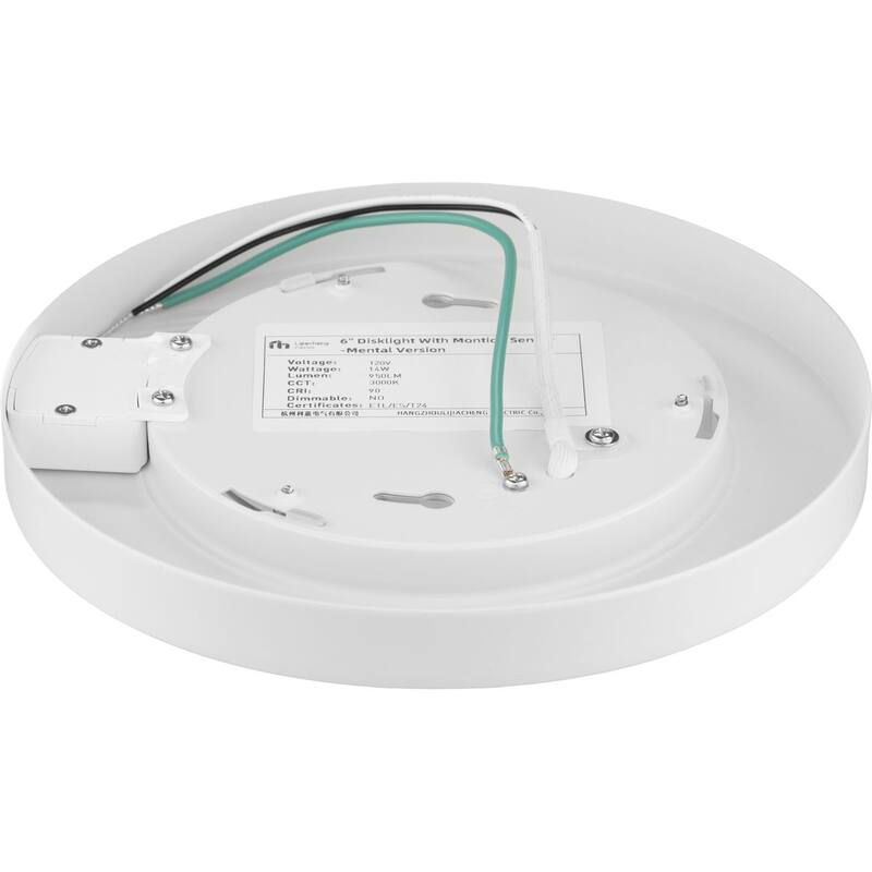 Standby Collection 7.75 in. White Surface Mount Motion Detection LED Light - 7.7165 in x 7.7165 in x 1.38 in