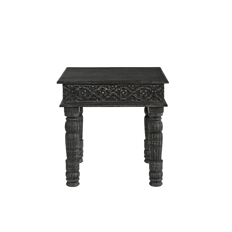 Milton 2-piece Carved Solid Wood Living Room Table Set