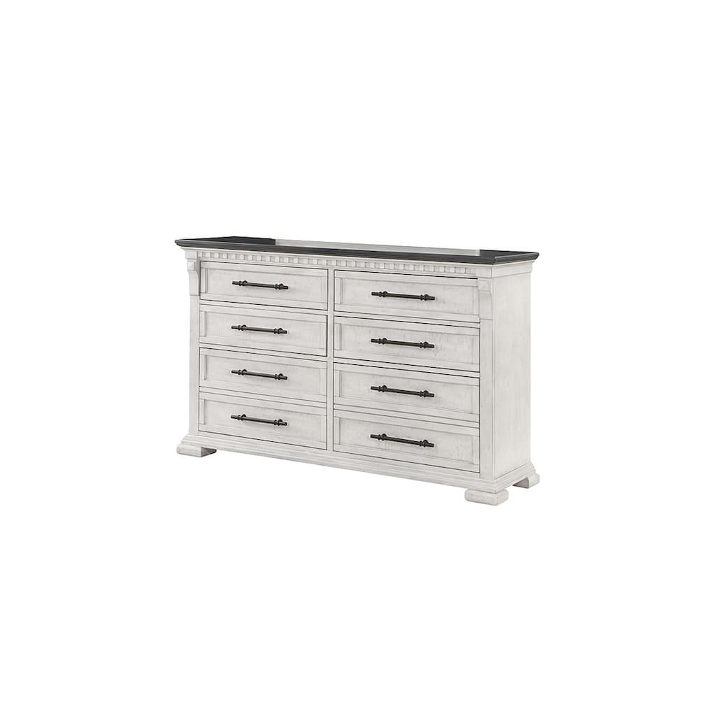 Faith Elegant Transitional Dresser Six-Drawer Storage Solution with Modern Functionality