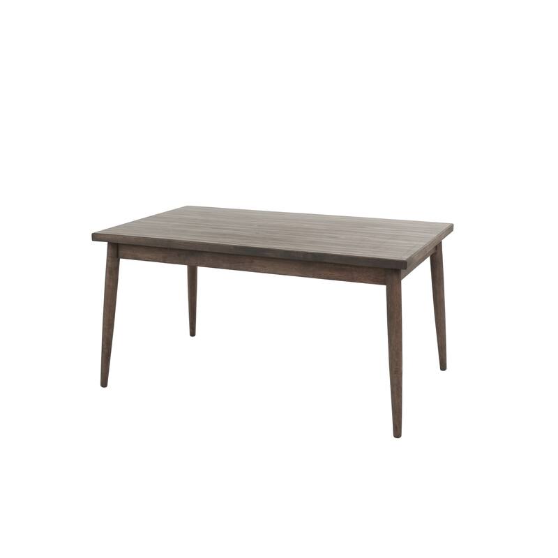 Contemporary Walnut Finish 1pc Dining Table Only Solid wood Rectangle Table Melamine MDF Dining Room Furniture