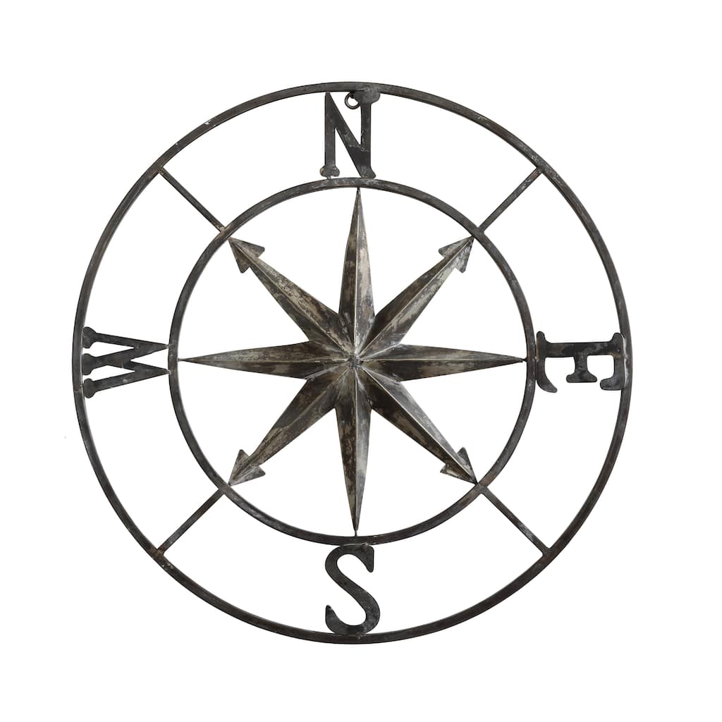 Small Decorative Metal Compass Wall Décor