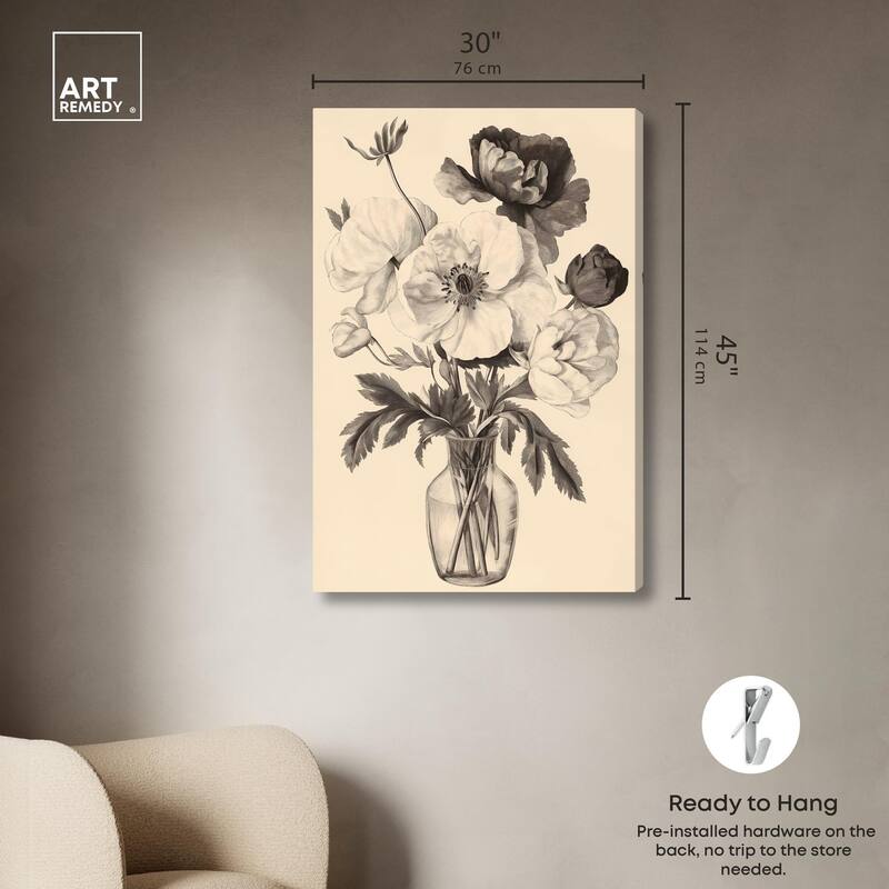 Herbarium's Hush I Canvas by Art Remedy, Gallery Wrapped