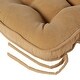 preview thumbnail 3 of 5, Cream Hyatt 2-Piece Reversible Jumbo Rocking Chair Cushion Set