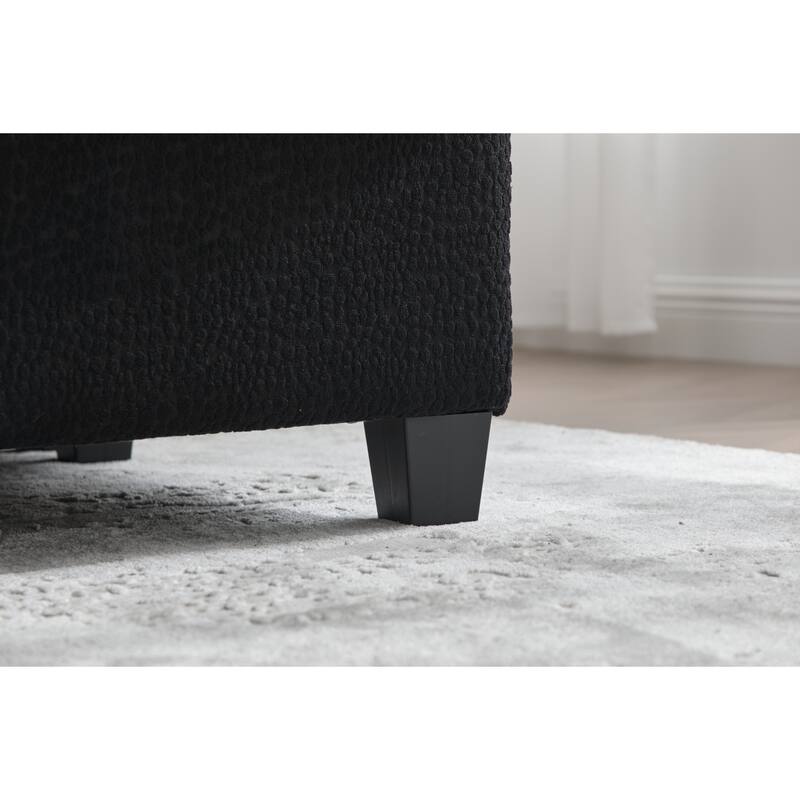 GDFStudio - Modular Polyester 6-Seat 113.39" Sectional with Storage Ottoman